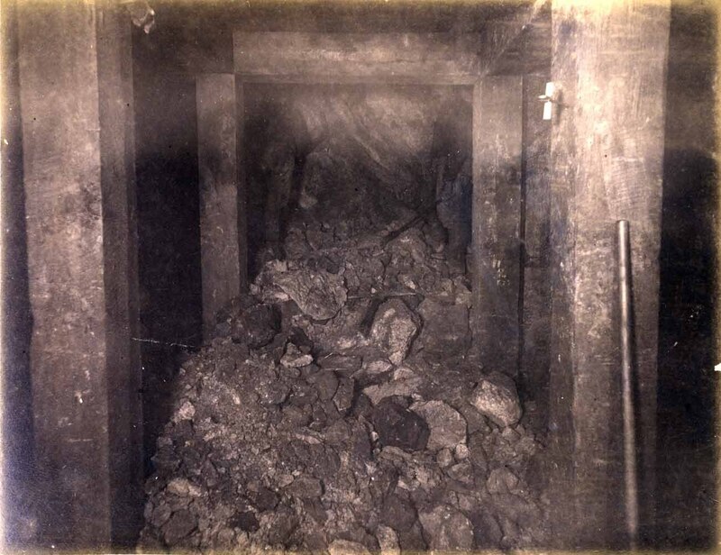 High ore 600 level East Showing ore in breasts